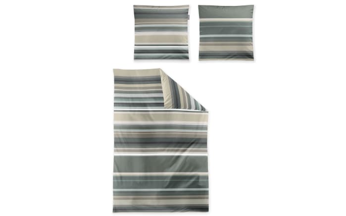 Bettwäsche Wave, salbei, 135 x 200 cm-02