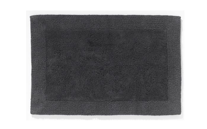 Badteppich, Baumwolle, anthrazit, 70 x 120 cm-01