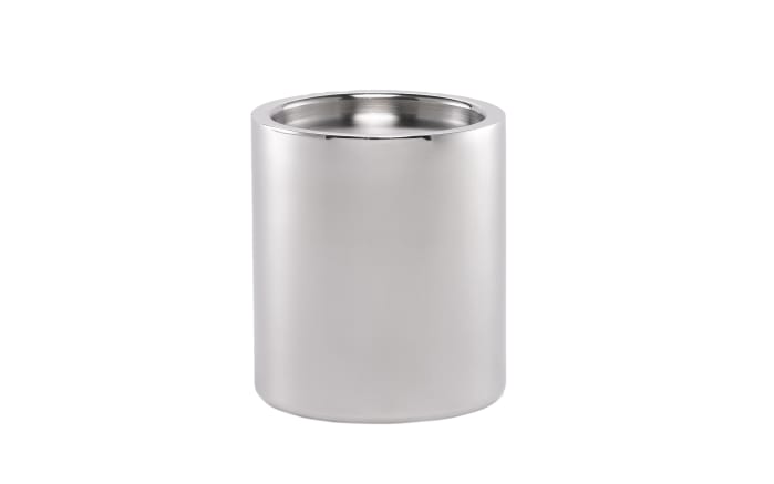Kerzenhalter rund aus Edelstahl in Silber/Grau, 13 cm-01