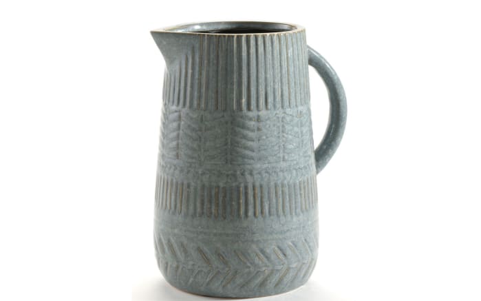 Vase Übertopf hellblau, 27 cm