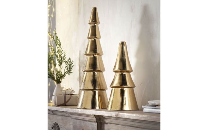 Deko Tannenbaum groß, gold, 41 cm-02