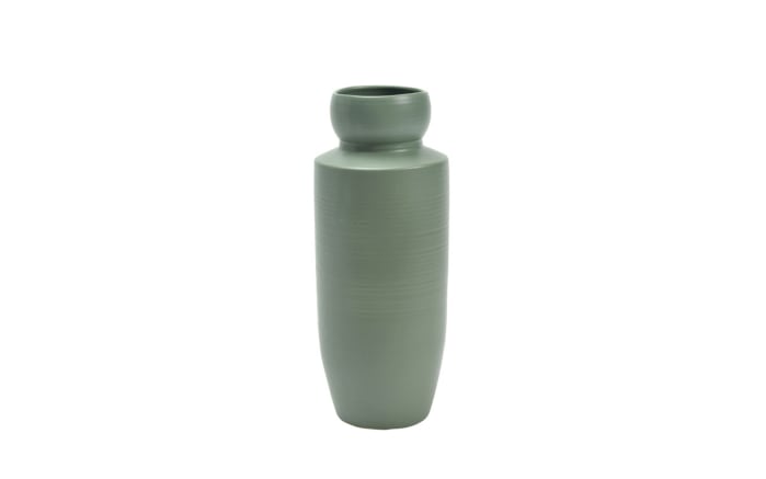 Vase Steingut, grün, 32 cm-01