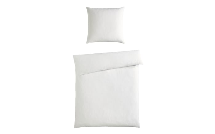 Bettwäsche Musselin, weiß, 155 x 220 cm