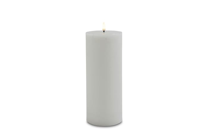 LED-Echtwachskerze, weiß, 25 cm
