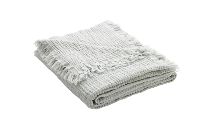Musselini Decke, salbei, 130 x 180 cm-01