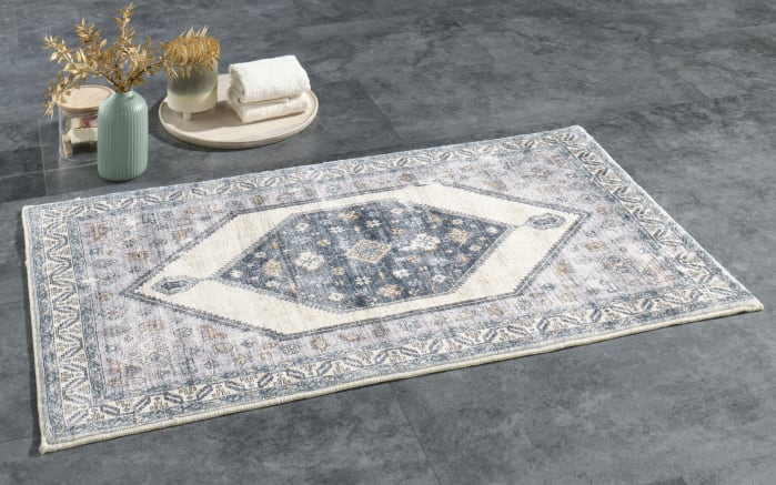 Badematte Faro, hellgrau 60 x 100 cm-02