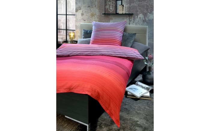 Bettwäsche Payton, pink/rot, 135 x 200 cm-02