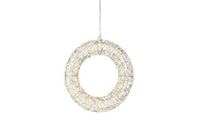 LED-Kranz, silber, 38 cm-01