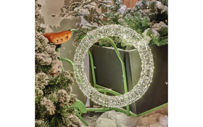 LED-Kranz, silber, 58 cm-02