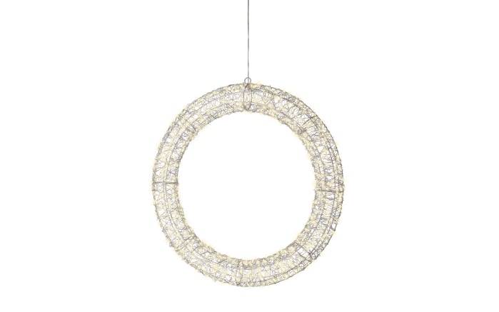 LED-Kranz, silber, 58 cm-01