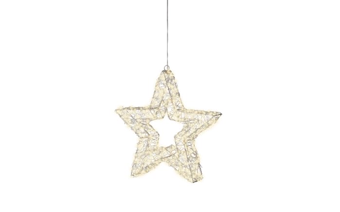 LED-Stern, silber, 38 cm-01