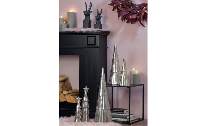 Figur Hirschkopf, schwarz, 36 cm-02