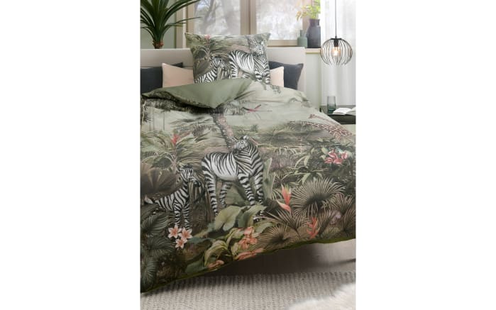 Satin Wendebettwäsche Dakota, mehrfarbig, 135 x 200 cm-03