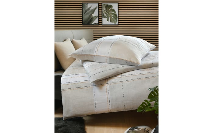 Bettwäsche Valeria, grau/gelb, 135 x 200 cm-02