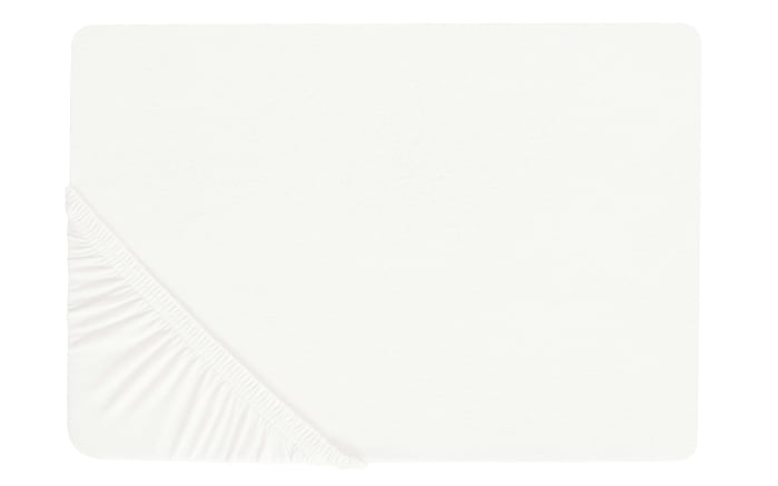 Boxspring-Spannbetttuch, weiß, 90 x 190 x 25 cm-03