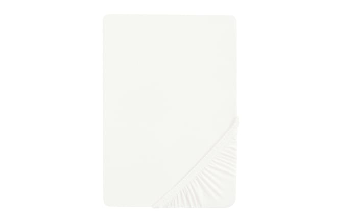 Boxspring-Spannbetttuch, weiß, 140 x 200 x 25 cm-01