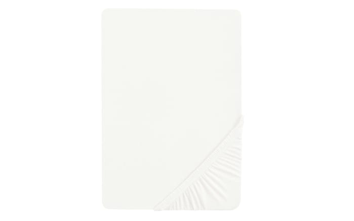 Topper-Spannbetttuch, weiß, 90 x 190 cm-03