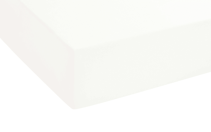 Topper Spannbetttuch, weiß, 180 x 200 x 8 cm-01