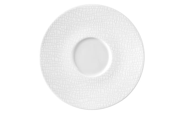 Kombi-Untertasse Life Luxury White in weiß, 16,5 cm-01