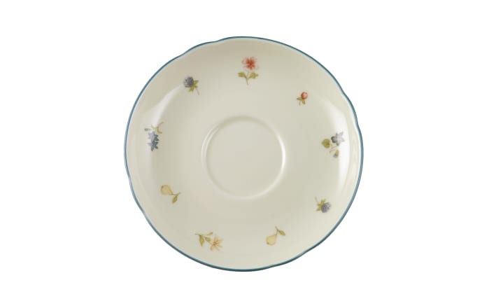 Kaffeeuntertasse Marie Luise Streublume in elfenbein, 14,5 cm 