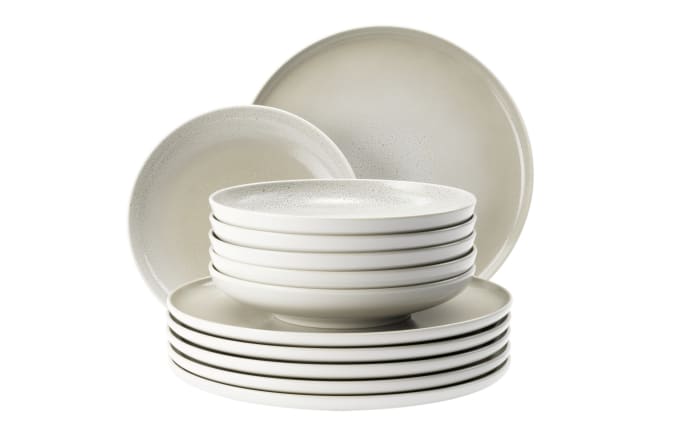 Tafelservice Sento-Home Aura, cream, 12-teilig-01