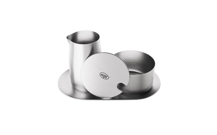 Zucker-Sahne-Set, stainless  steel mat, 3-teilig-09