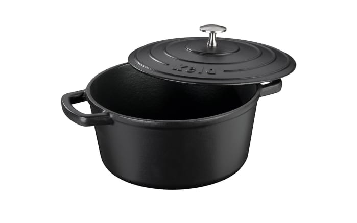 Bräter Calido, schwarz, rund, 3,8 l-02