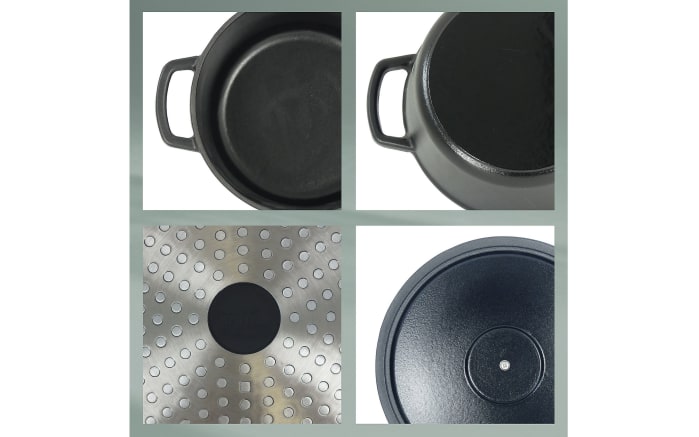 Bräter Calido, schwarz, rund, 3,8 l-03