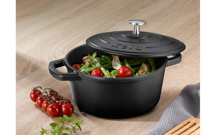 Bräter Calido, schwarz, rund, 3,8 l-06