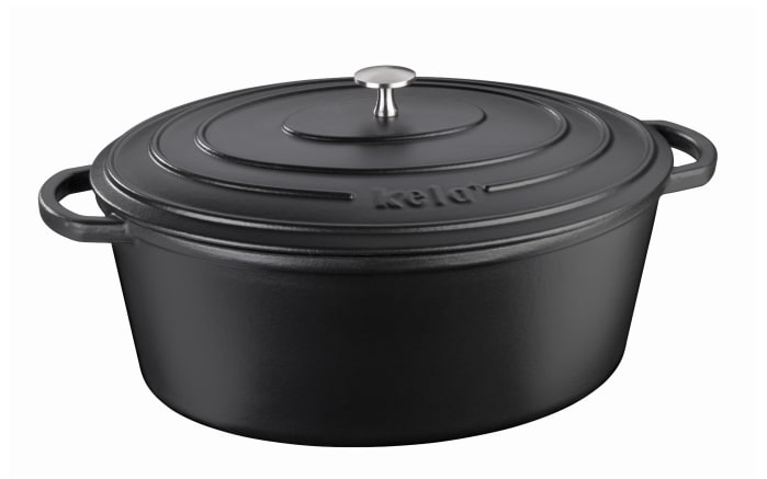 Bräter Calido, schwarz, oval, 9,5 l-01