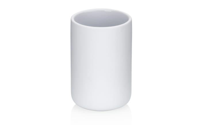 Zahnputzbecher Sana, weiß, 8 cm-01