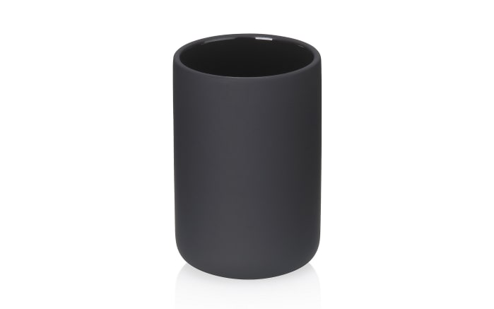 Zahnputzbecher Sana, schwarz, 8 cm-01