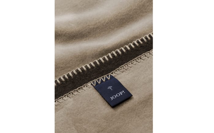 Doubleface Decke, mokka/taupe, 150 x 200 cm-03