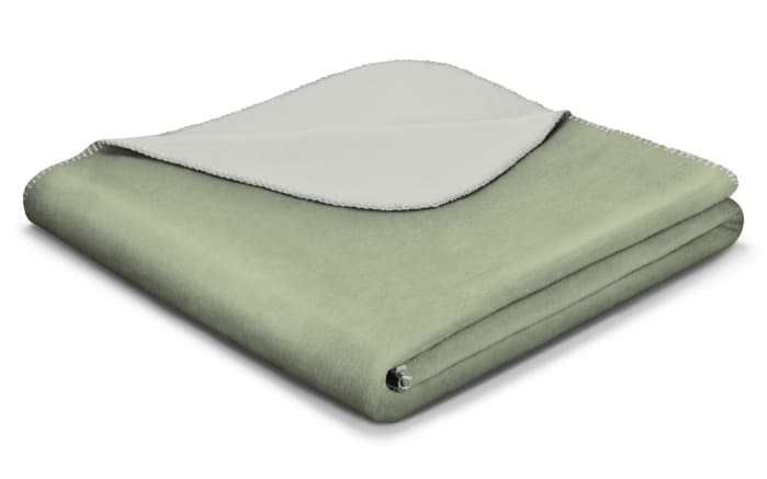 Decke Basic Soft, salvia/silber, 150 x 200 cm-01