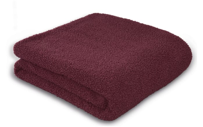 Decke Teddy, berry, 150 x 200 cm-01