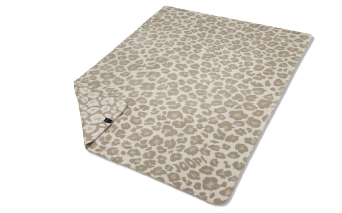 Wohndecke Leo, creme/schwarz, 150 x 200 cm-02