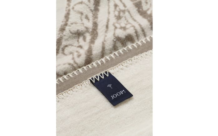 Wohndecke Paisley, taupe, 150 x 200 cm-03