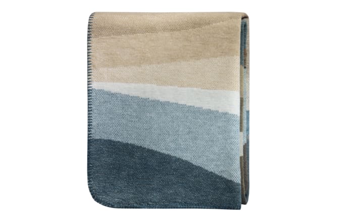 Wohndecke Iceland Horizont, blau/stone, 150 x 200 cm-01