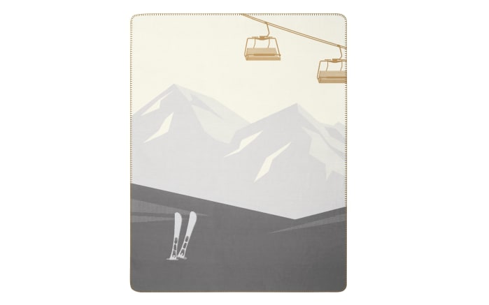 Wohndecke Mountain Valley beige/grau, 150 x 200 cm-01
