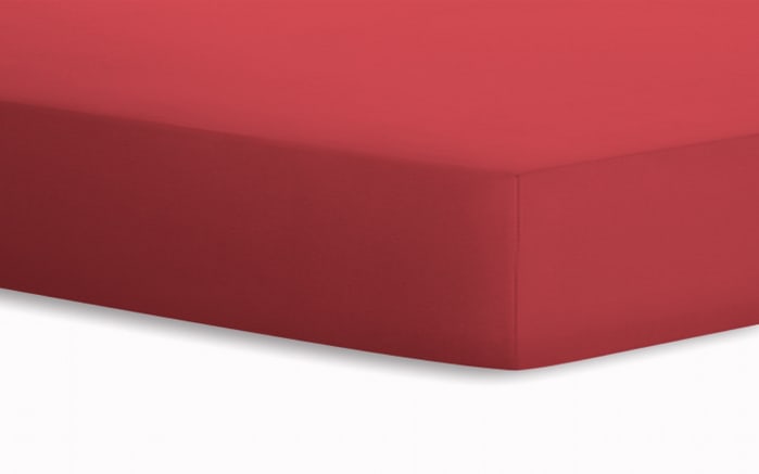 Spannbetttuch Jersey, rot, 100 x 200 cm