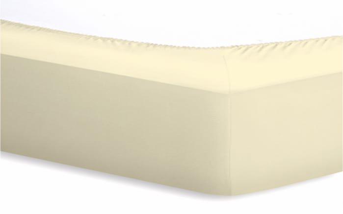 Spannbetttuch Basic, ecru, 140 x 200 x 25 cm-02