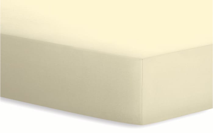 Spannbetttuch Basic, ecru, 140 x 200 x 25 cm-01