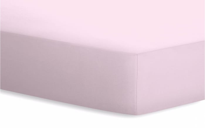 Spannbetttuch Basic, zartrosa, 140 x 200 x 25 cm-01