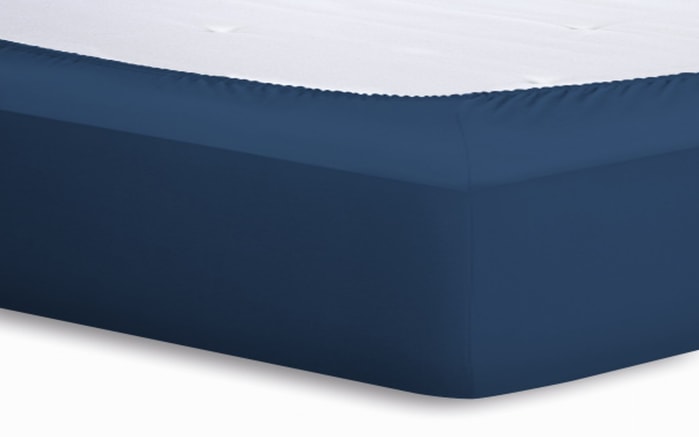 Spannbetttuch Basic, marine, 140 x 200 x 25 cm-02