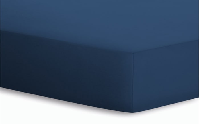 Spannbetttuch Basic, marine, 140 x 200 x 25 cm-01