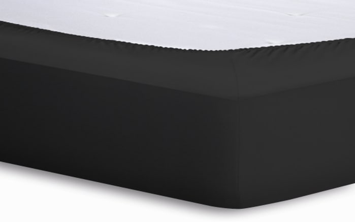 Spannbetttuch Basic, schwarz, 140 x 200 x 25 cm-02