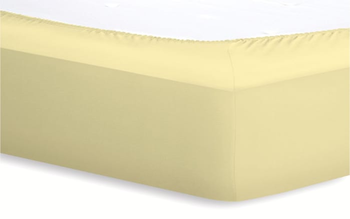 Spannbetttuch Basic, kamille, 140 x 200 x 25 cm-02