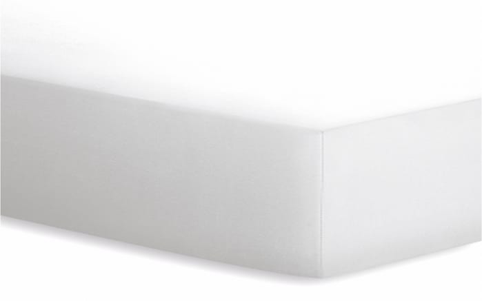 Spannbetttuch Basic, weiß, 180 x 200 cm -01