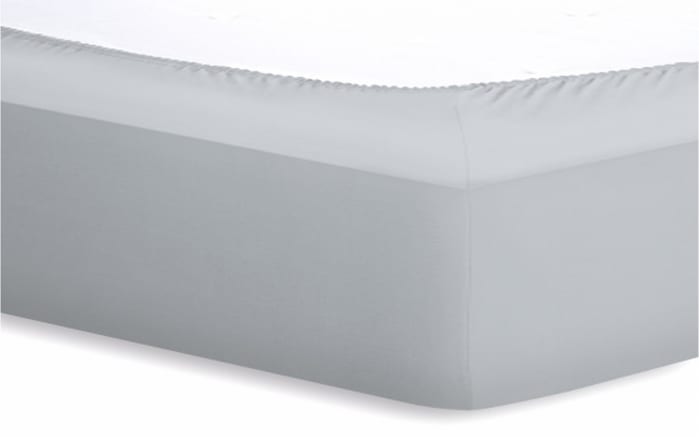 Spannbetttuch Basic, silber, 180 x 200 x 20 cm -02