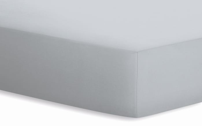 Spannbetttuch Basic, silber, 180 x 200 x 20 cm -01